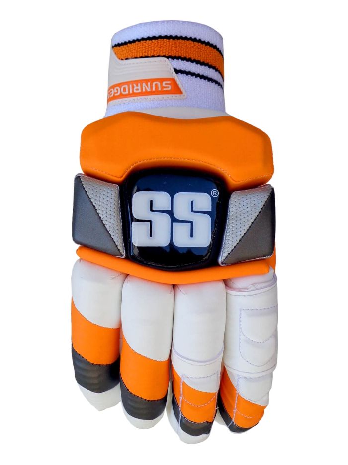 Orange and navy batting gloves discount