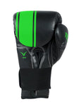 Invincible Tejas Fitness Training Synthetic Leather Boxing Gloves for Men & Women (Black-Green)