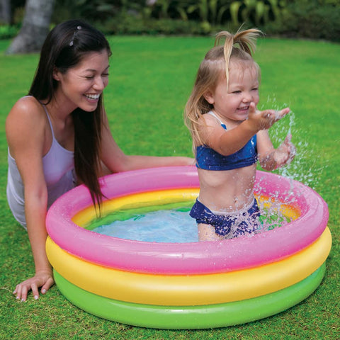 INTEX Inflatable Baby Bath Tub Multi Color (3 feet)