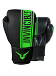 Invincible Tejas Fitness Training Synthetic Leather Boxing Gloves for Men & Women (Black-Green)
