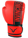 Invincible Tejas Fitness Training Synthetic Leather Boxing Gloves for Men & Women (Red-Black)