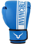 Invincible Tejas Fitness Training Synthetic Leather Boxing Gloves for Men & Women (Blue-White)