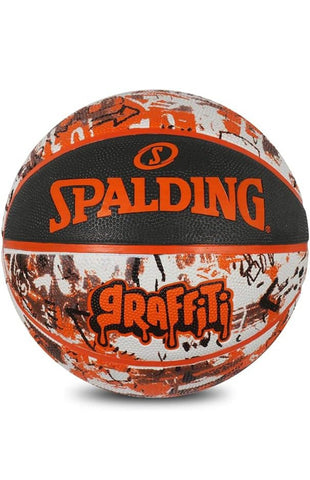 Spalding Graffiti Basketball (White/Orange) Size 7