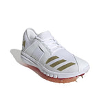 Adidas Howzat Spike 20 Cricket Shoes (FTWWHT/GOLDMT/PURRUB)