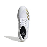 Adidas Howzat Spike 20 Cricket Shoes (FTWWHT/GOLDMT/PURRUB)