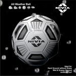 NIVIA Black & White Rubberized Stitched 32 Panel Football