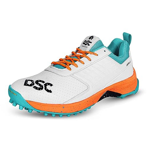 DSC Jaffa 22 Cricket Shoes (White/Orange)