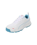 Puma Mens Classic Cat Cricket Shoes (White -Ethereal Blue)