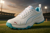 Puma Mens Classic Cat Cricket Shoes (White -Ethereal Blue)