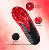 NIVIA Spirit Running Spikes Shoes (Red)
