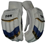 TON RO-45 White/Blue Cricket Batting Gloves (Rohit Sharma Edition)