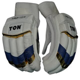 TON RO-45 White/Blue Cricket Batting Gloves (Rohit Sharma Edition)