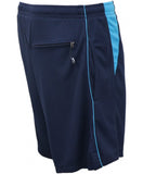 SHIV NARESH Extra Light Weight Unisex Shorts (Navy-Cyan) - Setsons.in