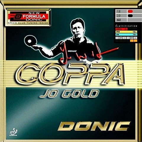 DONIC Coppa Jo Gold Table Tennis Rubber (BLACK)