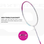 Li-Ning AX FORCE 9 strung Badminton Racket (White/Pink) with Free Full Cover