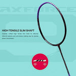 Li-Ning AX FORCE 9 strung Badminton Racket (Black/Purple) with Free Full Cover