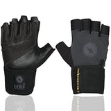 USI Universal THE UNBEATABLE Fitness Gym Gloves (Black/Grey)