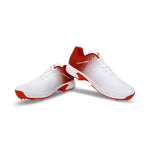 Nivia Crick-1000 (Bowling) Cricket Shoes (White/Red)