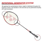 Yonex Astrox Smash G4 Strung Badminton Racquet, Black/Red