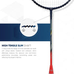Li-Ning AIR FORCE 77 G2 strung Carbon Fibre Badminton Racket (Navy/Red) with Free Full Cover