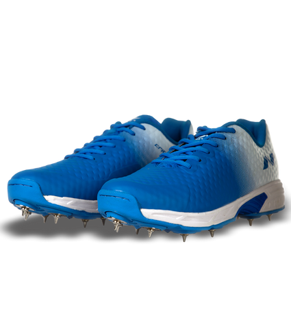 Nivia Crick-1000 (Bowling) Cricket Shoes (Aster Blue/White)