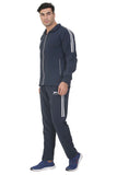 SHIV NARESH N.S Spandex Stretchable Tracksuit (Navy-white)