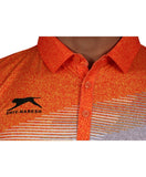 SHIV NARESH Spandex T-Shirt (Grey-Orange)