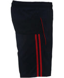 SHIV NARESH Spandex Unisex Shorts (Navy-Red) - Setsons.in