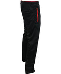 SHIV NARESH Tricot Unisex Track Pants (Black-Red) - Setsons.in