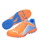 Puma Mens 22 Fh Rubber Vk Cricket Shoe (Neon Citrus-White-Bluemazing)